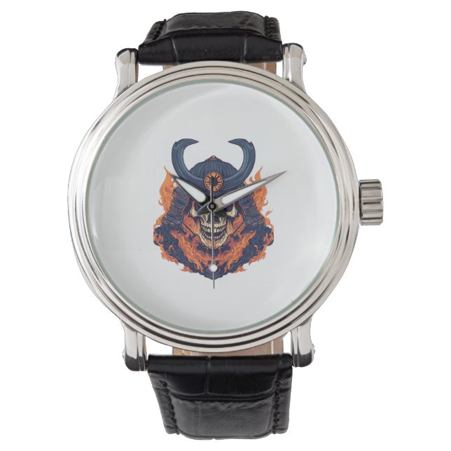 Reloj De Pulsera Samurai Oni Skull (Anverso)