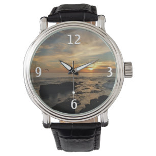 Reloj De Pulsera San Diego Sunset I California Seascape