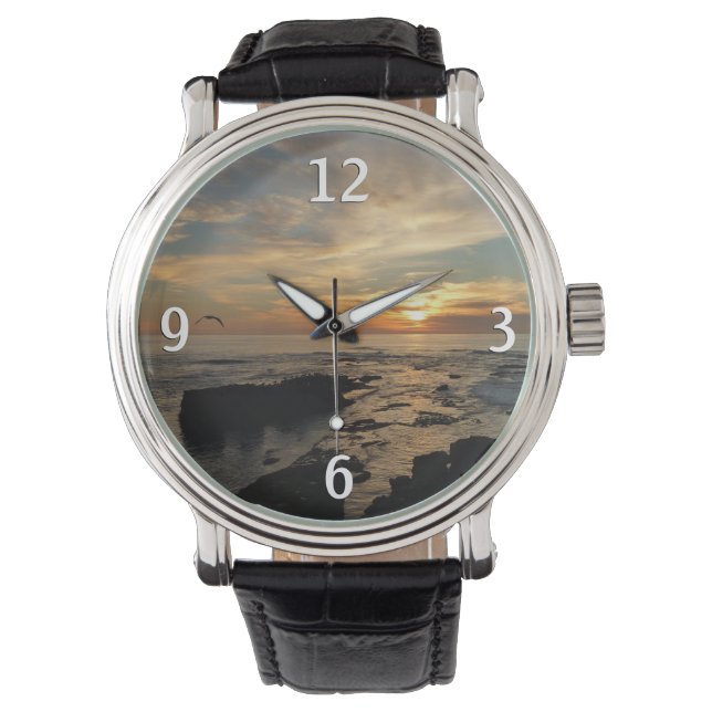 Reloj De Pulsera San Diego Sunset I California Seascape (Anverso)