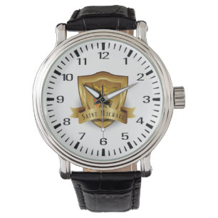 Reloj De Pulsera San Miguel el Escudo Arcángel