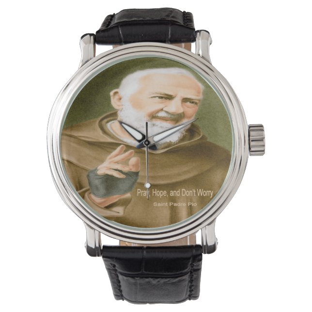 Reloj De Pulsera San Padre Pío (Anverso)