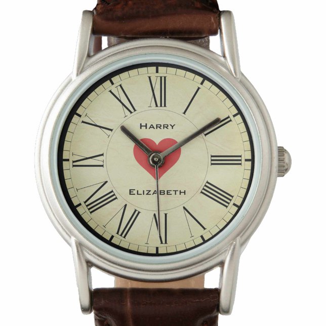 Reloj De Pulsera San Valentín con corazones (Subido por el creador)