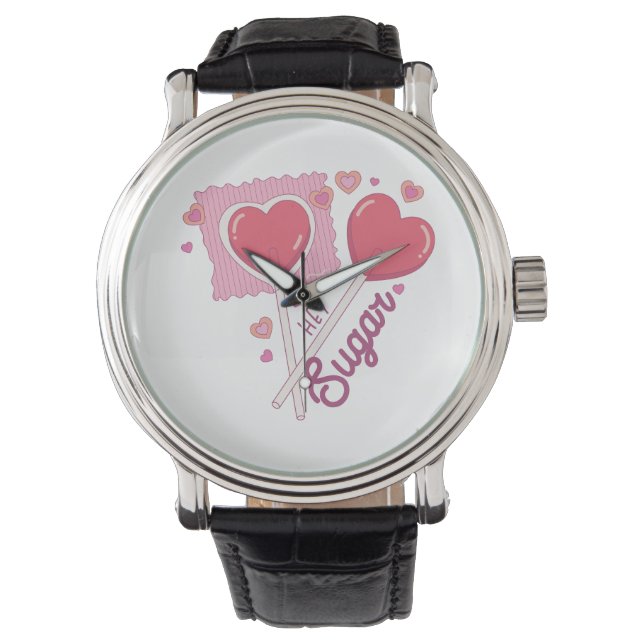 Reloj De Pulsera San Valentín Hey Sugar (Anverso)