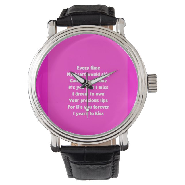 Reloj De Pulsera San Valentín para siempre tu amor (Anverso)