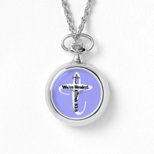Reloj De Pulsera Sanado por Versículo Bíblico de Jesús Fe Cristiana