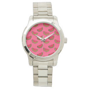 Reloj De Pulsera Sandía del verano en modelo rosado