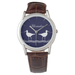 Reloj De Pulsera Sandpiper azul de la Marina Náutica