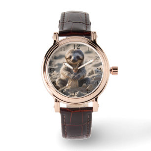 Reloj De Pulsera Sandy Shores : Baby Sloth Building Sand Castles,