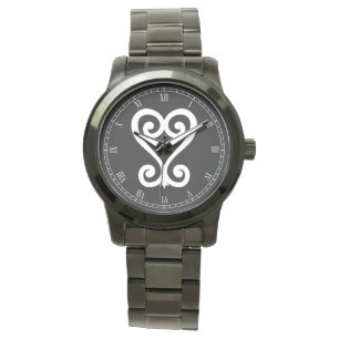 Reloj De Pulsera Sankofa   Devolver y obtener - Símbolo Adinkra