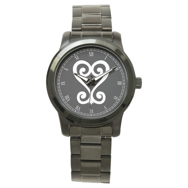 Reloj De Pulsera Sankofa | Devolver y obtener - Símbolo Adinkra (Anverso)