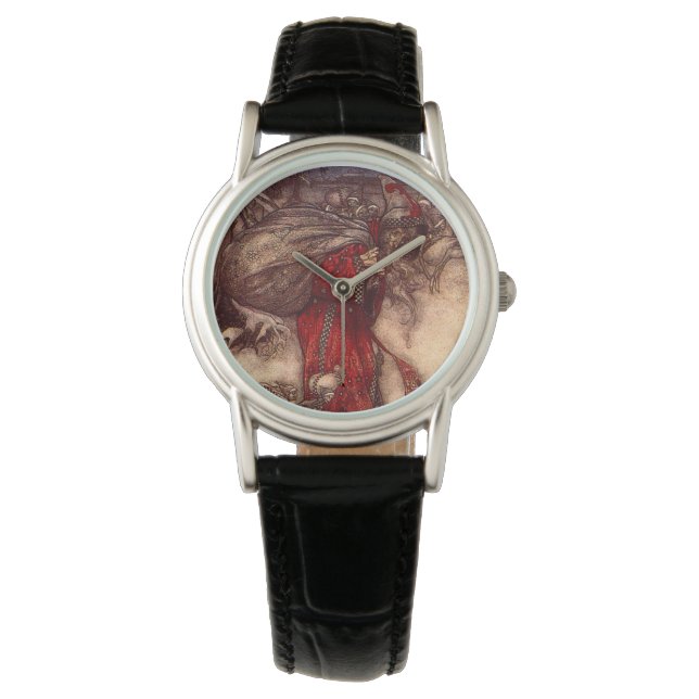 Reloj De Pulsera Santa Claus Arthur Rackham (Anverso)
