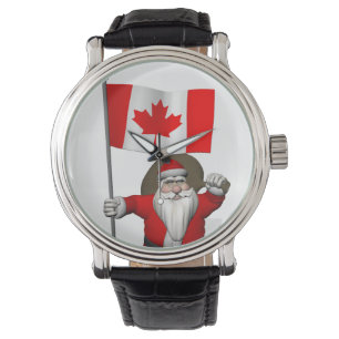 Reloj De Pulsera Santa Claus Con El Fin De Canadá
