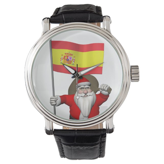 Reloj De Pulsera Santa Claus Con El Fin De España (Anverso)