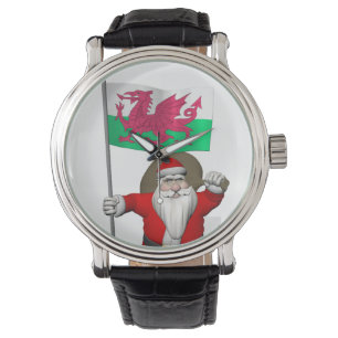 Reloj De Pulsera Santa Claus Con El Fin De Gales