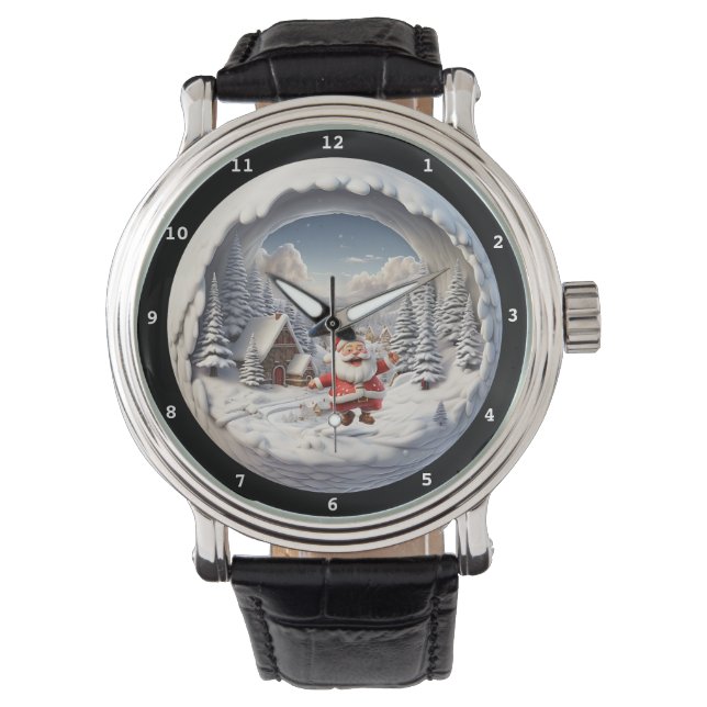 Reloj De Pulsera Santa's Gift Journey Winter Wristwatch (Anverso)