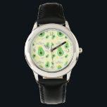 Reloj De Pulsera Santo Guacamole lindo aguacate<br><div class="desc">Divertido dicho Santo Guacamole. Un aguacate lindo con un halo por encima.</div>