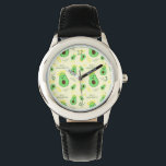 Reloj De Pulsera Santo Guacamole lindo aguacate<br><div class="desc">Divertido dicho Santo Guacamole. Un aguacate lindo con un halo por encima.</div>