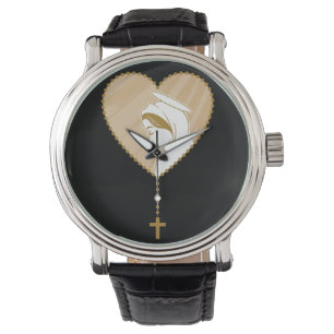 Reloj De Pulsera Santo Rosario cristiano