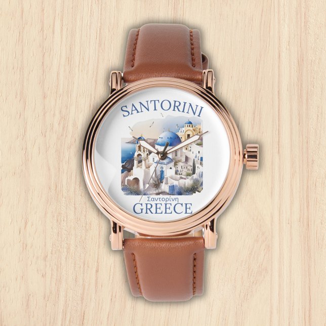 Reloj De Pulsera Santorini Greece Paradise Island (Subido por el creador)