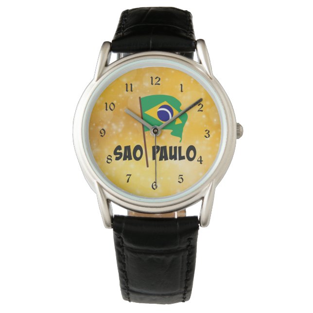 Reloj De Pulsera São Paulo, Bandera de Brasil (Anverso)