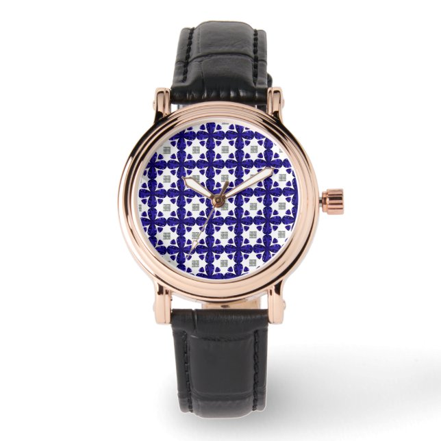 Reloj De Pulsera Sapphire Diamond Art, Azul (Anverso)