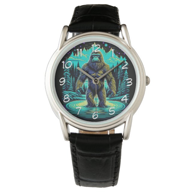 Reloj De Pulsera Sasquatch en el Woods Ai Art (Anverso)