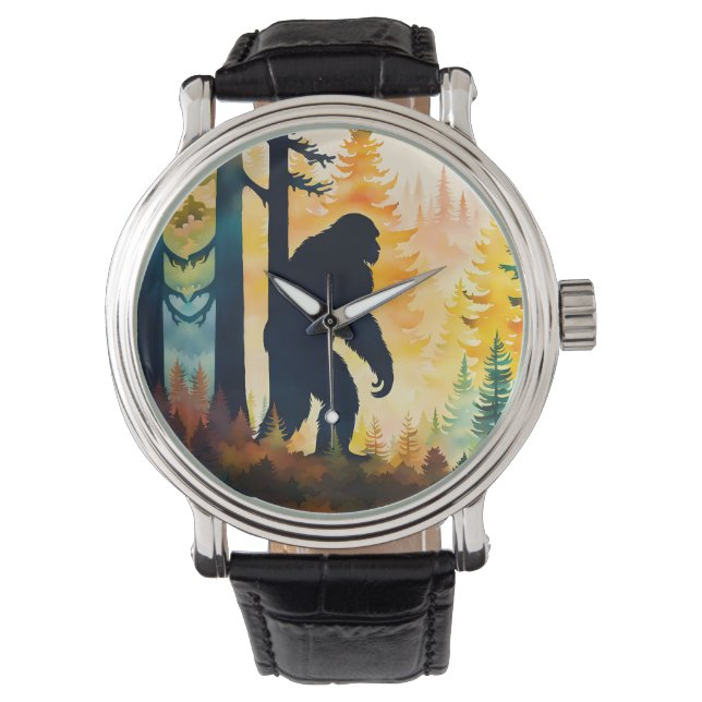 Reloj De Pulsera Sasquatch Otumn Landscape Sunset (Anverso)