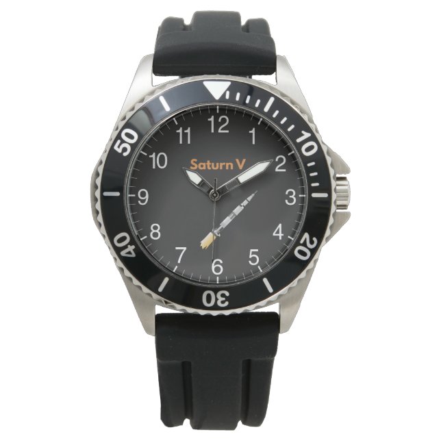 Reloj De Pulsera Saturno de cohete espacial V (Anverso)