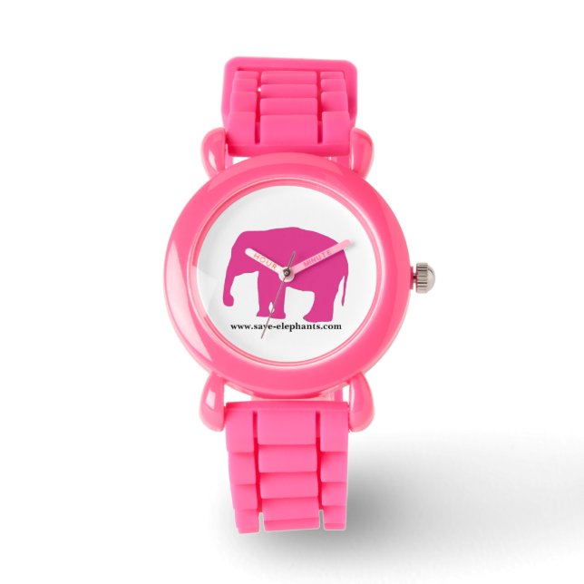 Reloj De Pulsera Save-Elephants.com Chicas: vigilancia del elefante (Anverso)