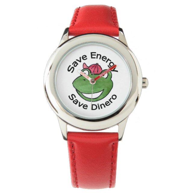 Reloj De Pulsera Save Energy Dinero Watch de Green Eco Warriors Inc (Anverso)