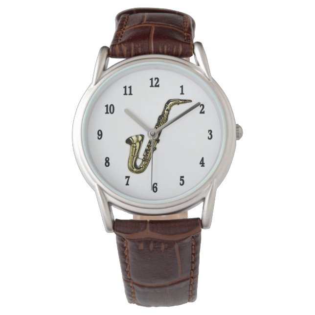 Reloj De Pulsera Saxofón (Anverso)