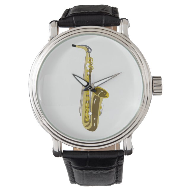 Reloj De Pulsera Saxofón (Anverso)