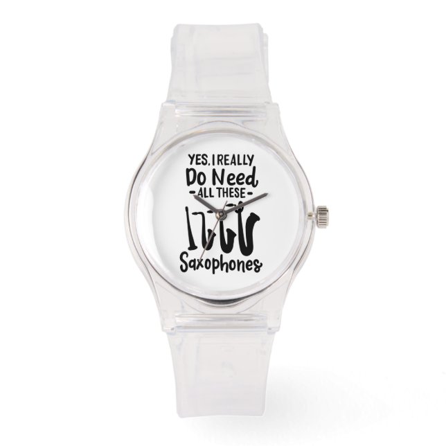Reloj De Pulsera Saxofón - Tipos saxofónicos (Anverso)