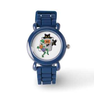 Reloj De Pulsera Scaredy Cat Halloween
