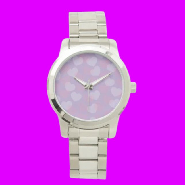 Reloj De Pulsera SCariño Sprinkle | Corazón de lavanda sobredimensi (Subido por el creador)