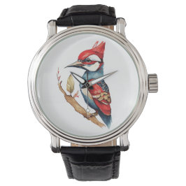 Reloj De Pulsera Scarlet Escudo Woodpecker