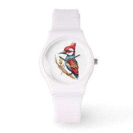Reloj De Pulsera Scarlet Escudo Woodpecker