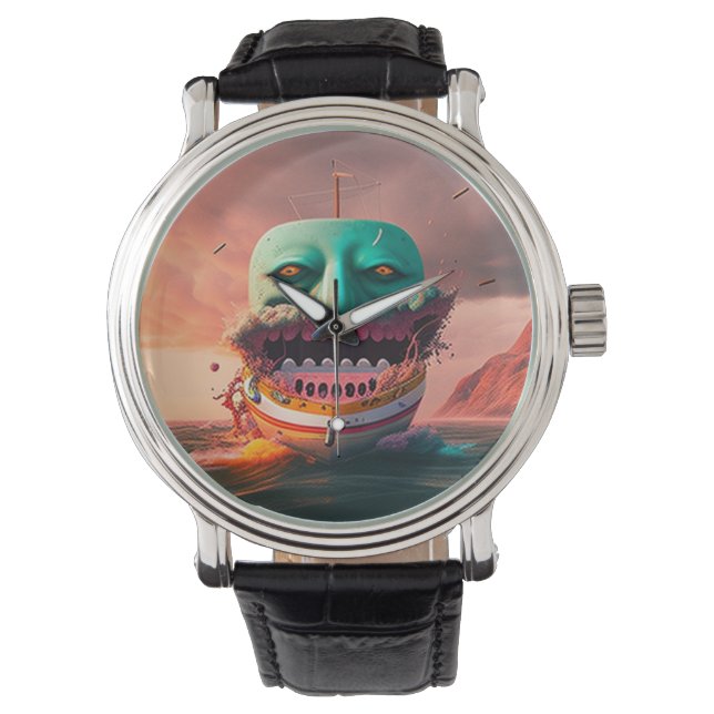 Reloj De Pulsera Scary Boat (Anverso)