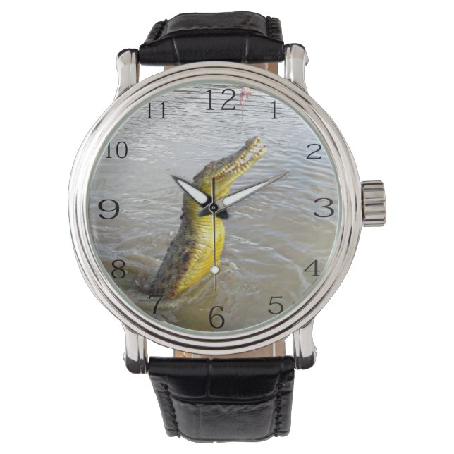 Reloj De Pulsera Scary Snappers: El Salto del Cocodrilo, (Anverso)