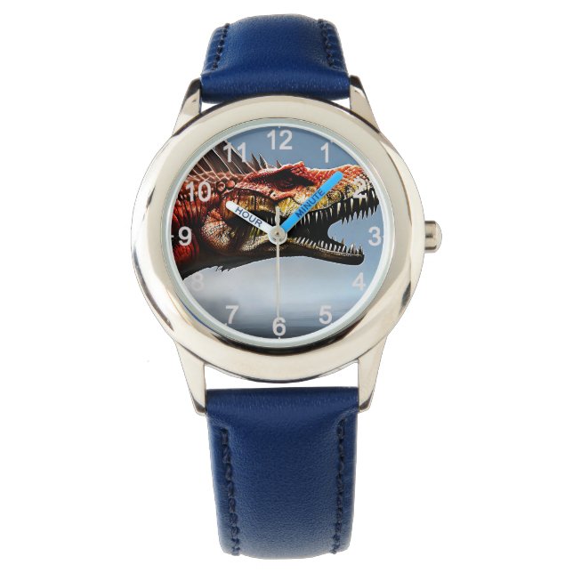 Reloj De Pulsera Scary Spinosaurus Dinosaur, (Anverso)