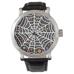 Reloj De Pulsera Scary Spooky Cobweb Collage