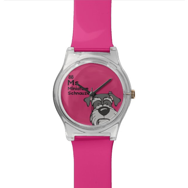 Reloj De Pulsera Schnauzer miniatura - la tabla del perro (De cerca)
