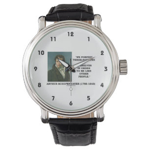 Reloj De Pulsera Schopenhauer perdemos tres cuartos nosotros mismos