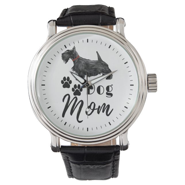 Reloj De Pulsera Scottish Terrier Scottie Dog Mom (Anverso)