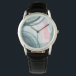 Reloj De Pulsera Scribe Pastel - Acuarela<br><div class="desc">Pastel Scribe III de Grace Popp. Presenta formas de cierre superior en un estilo acuarela. Compuesto con diferentes colores.</div>
