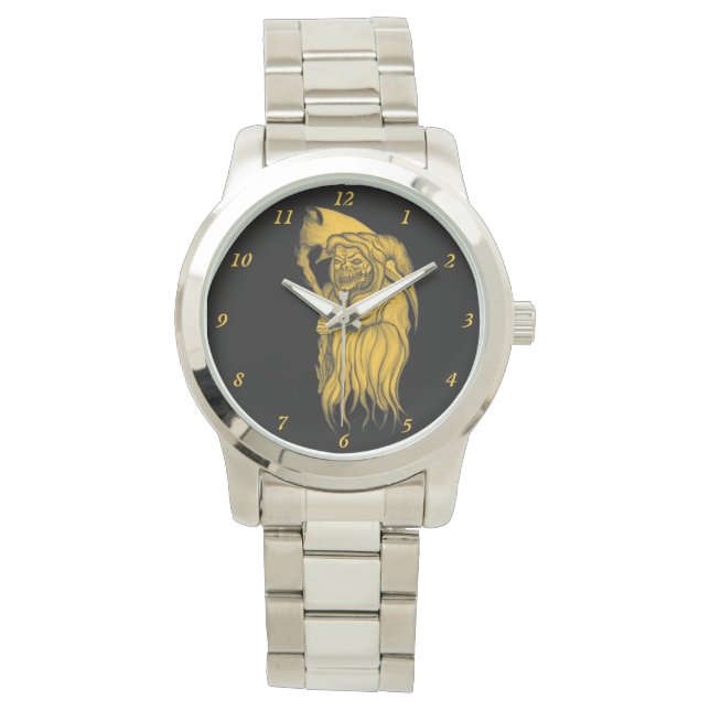 Reloj De Pulsera Scythe man - The Death, Grim Reaper (Anverso)