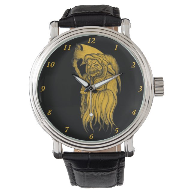 Reloj De Pulsera Scythe man - The Death, Grim Reaper (Anverso)