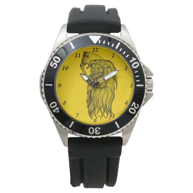 Reloj De Pulsera Scythe man - The Death, Grim Reaper (Anverso)