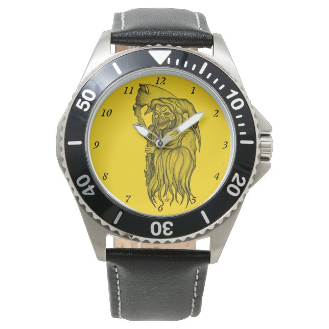 Reloj De Pulsera Scythe man - The Death, Grim Reaper (Anverso)