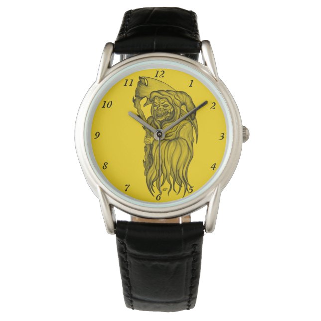 Reloj De Pulsera Scythe man - The Death, Grim Reaper (Anverso)